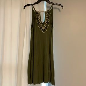 Olive green dress